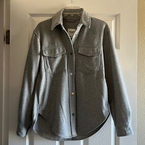 Abercrombie & Fitch gray shirt jacket shacket xs